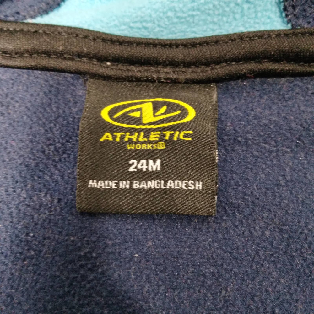 Athletic Works Boys Toddler Hood Jacket Blue - Picture 4 of 4
